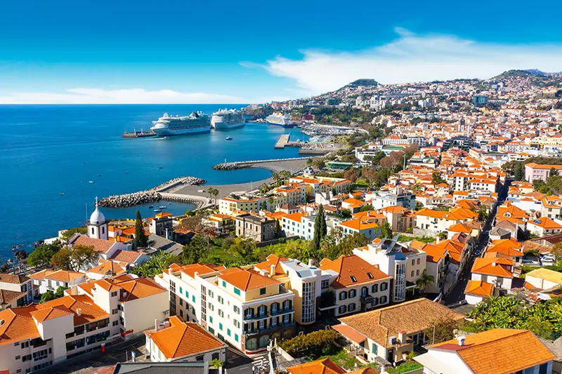 Madeira island panoramic nature and landscapes